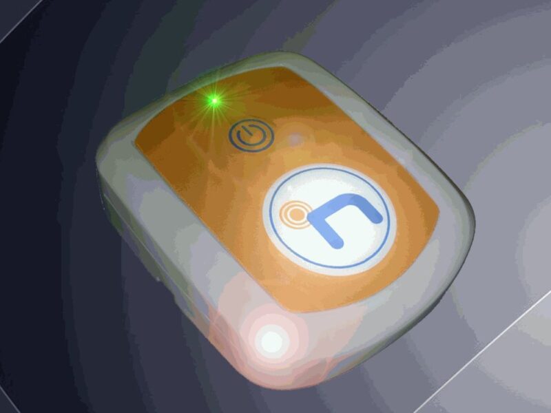 Waterproof ZigBee tag has Qi inductive charge