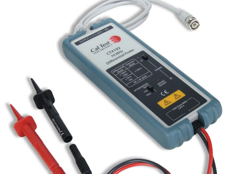 Active differential probe has very high input impedance and low input capacitance