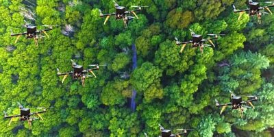 Drone fleet can search under dense forests without GPS