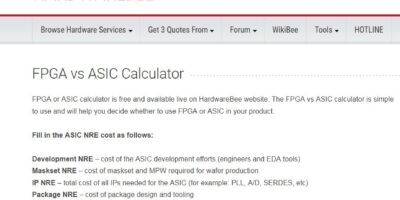 Hardwarebee permet aux ingénieurs de faire le meilleur choix entre FPGA ou ASIC