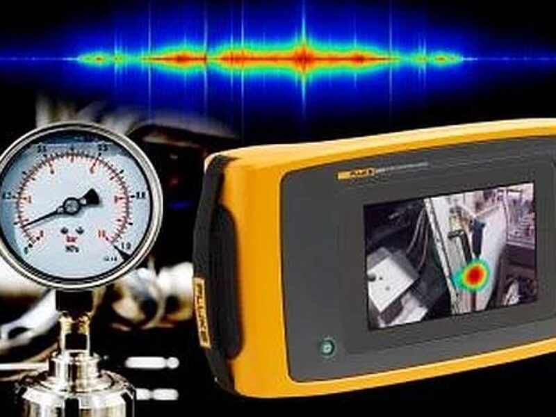 Handheld sonic imager locates air leaks using sound