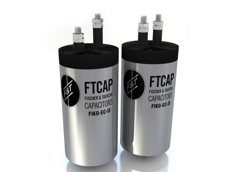 Film capacitors mount directly on busbars