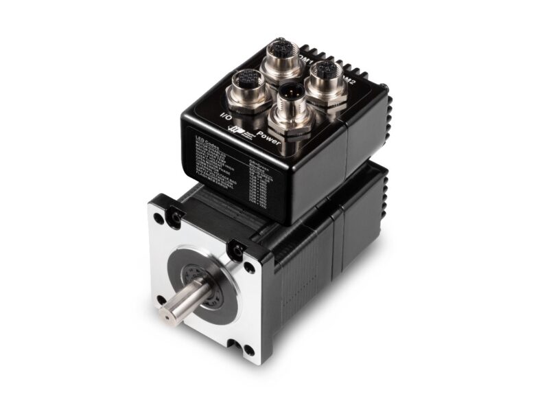 NEMA 24 frame integrated motors with dual Ethernet connection