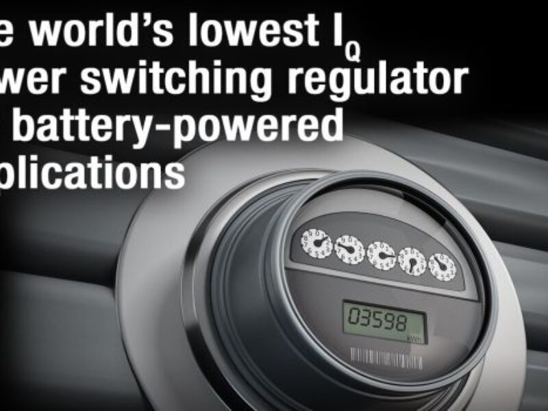 TI switching regulator offers industry’s lowest quiescent current