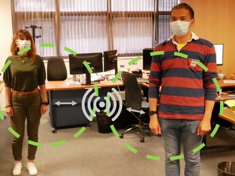 Wearable geofencing for social distancing