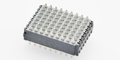 VPX stacking connector for card-to-card links in harsh environments