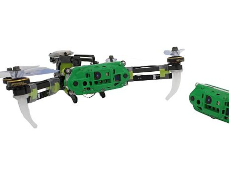 Micro-development drone autonomously navigates tight spaces