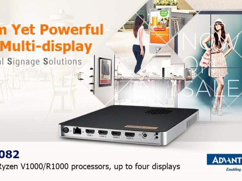 Slim 4K digital signage player can drive multiple displays