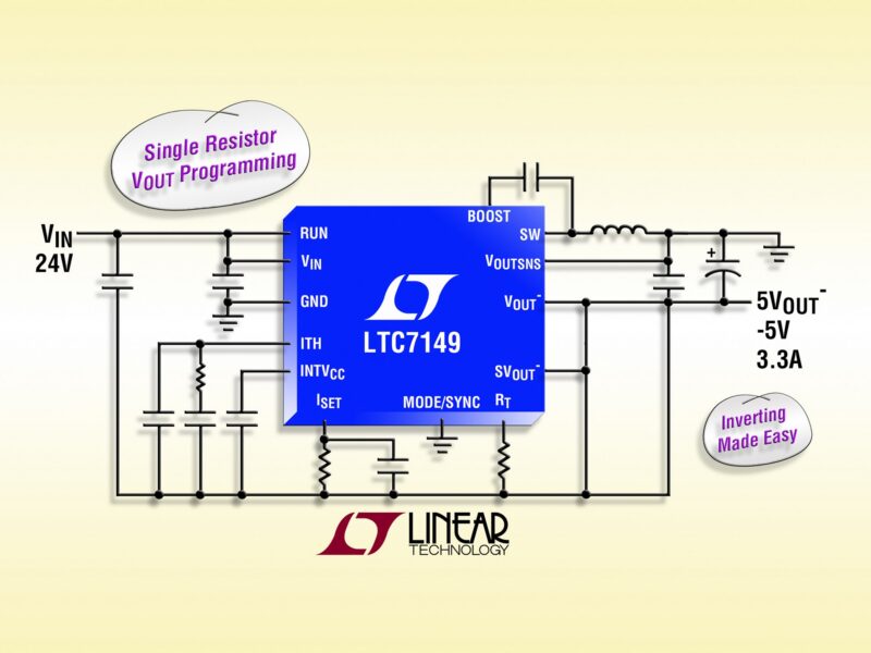 Régulateur abaisseur synchrone, 60 V, 4 A, pour sorties négatives
