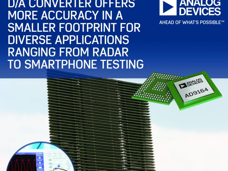 Convertisseur N/A RF compact à linéarité exceptionnelle
