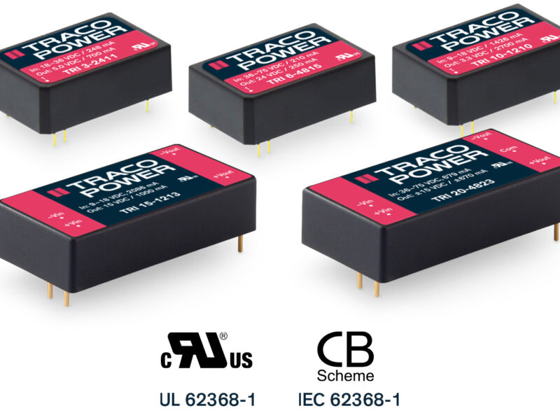 Convertisseurs DC / DC  3 à 20 W avec tension de travail de 1000 VACrms