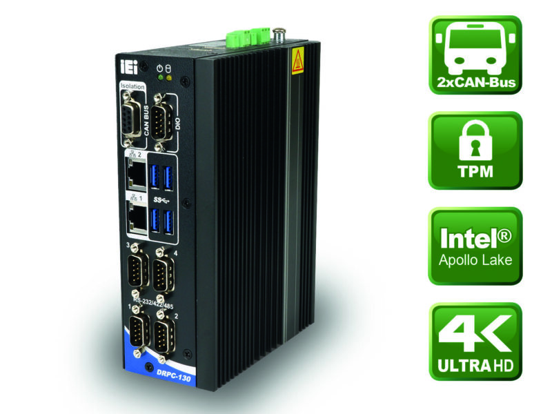 Fanless DIN-rail embedded PC is optimised for control cabinets