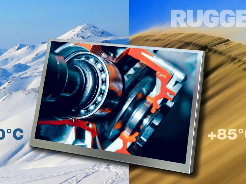 Rugged 7.0-inch WXGA display has exceptional optical performance