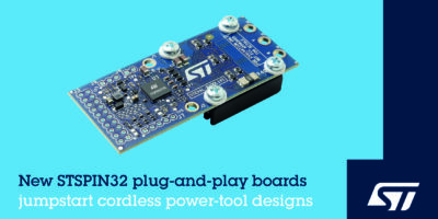 STSPIN32 prototype boards for cordless power tools