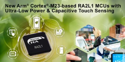 Ultra-low power MCUs offer capacitive touch sensing