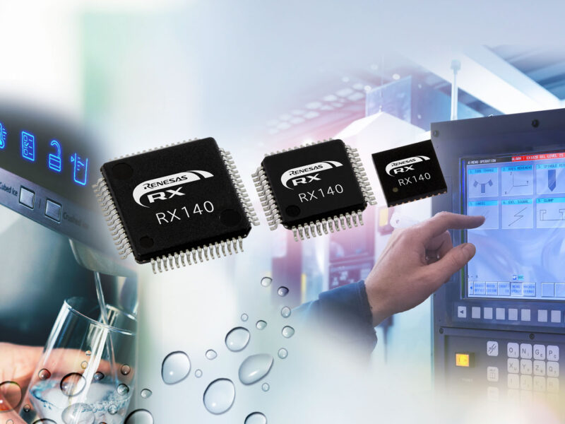 Renesas doubles performance with drop in replacement RX140 microcontrollers