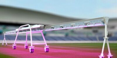 Un éclairage à Led pour activer la pousse du gazon